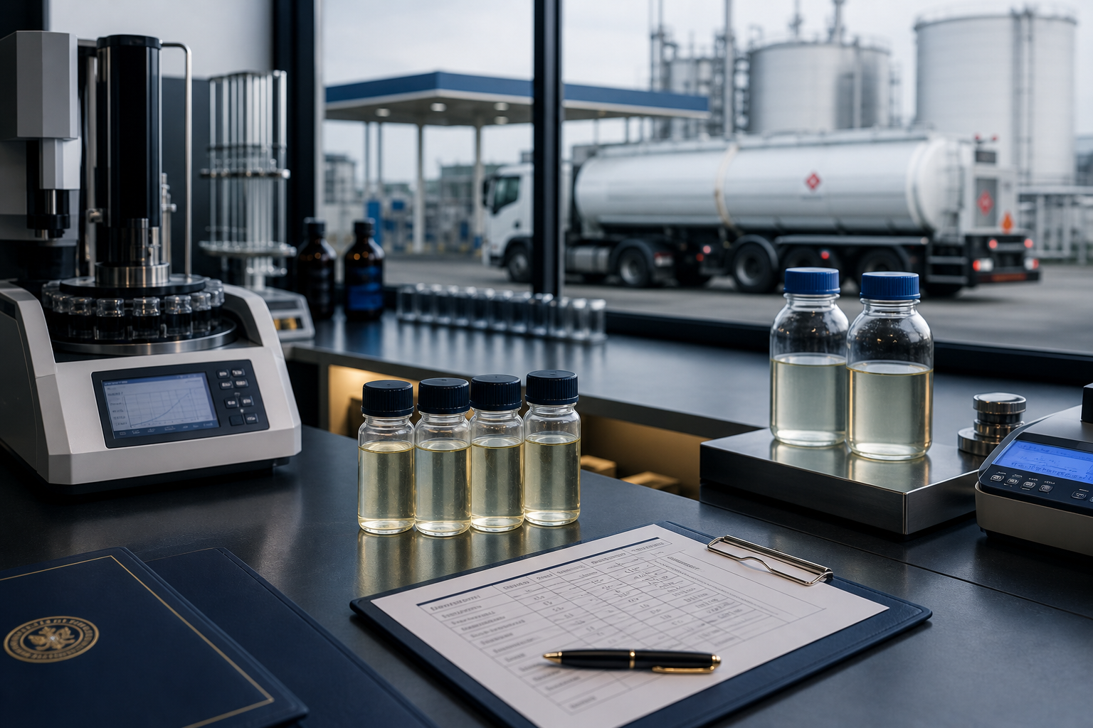 EN590 diesel fuel quality testing