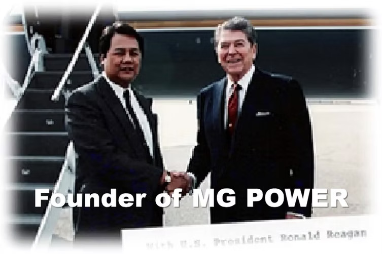 Founder with U.S. President Ronald Reagan